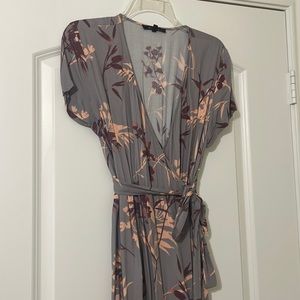 Floral Maxi Wrap Dress